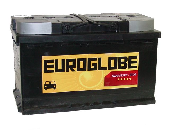 Hovedbilde Euroglobe 80Ah 810A AGM for Start/Stopp batteri