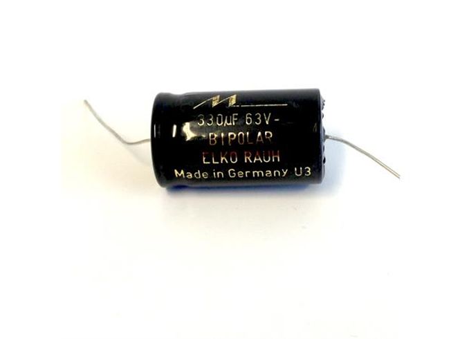 Hovedbilde Mundorf EK330 elektrolytt kondensator 330µF 63V bipolar