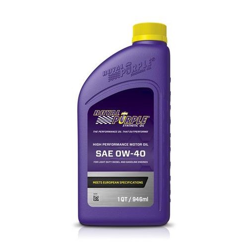 Royal Purple® 11484 High Performance SAE 0W40 Motorolje SM 1q