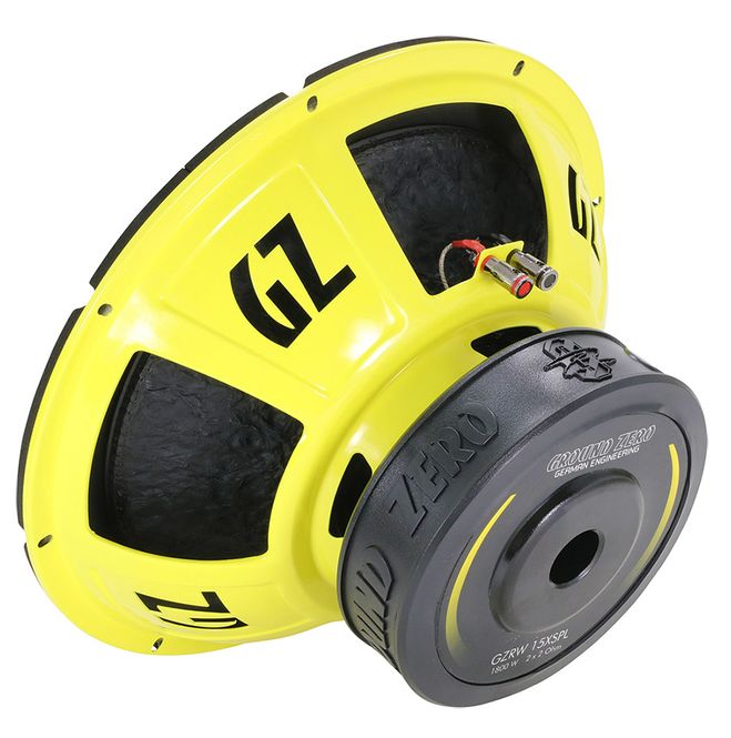 Hovedbilde Ground Zero GZRW 15XSPL 15” Radioactive Subwoofer 2x2 Ohm 1200W RMS