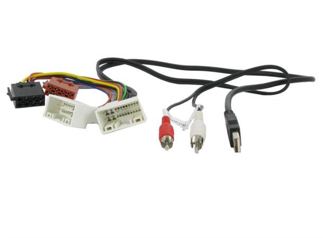Hovedbilde Connects2 ISO-adapter Hyundai 2010--> m/AUX/USB-in