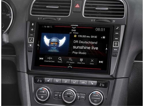 Alpine X902D-G6 Premium navigasjon og multimedia Volkswagen Golf 6
