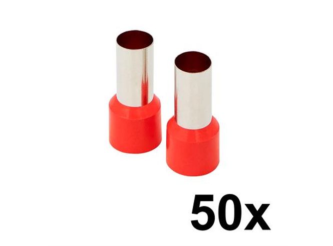 Hovedbilde InstallBay Isolerte endehylser 1/0 gauge Rød (50x)