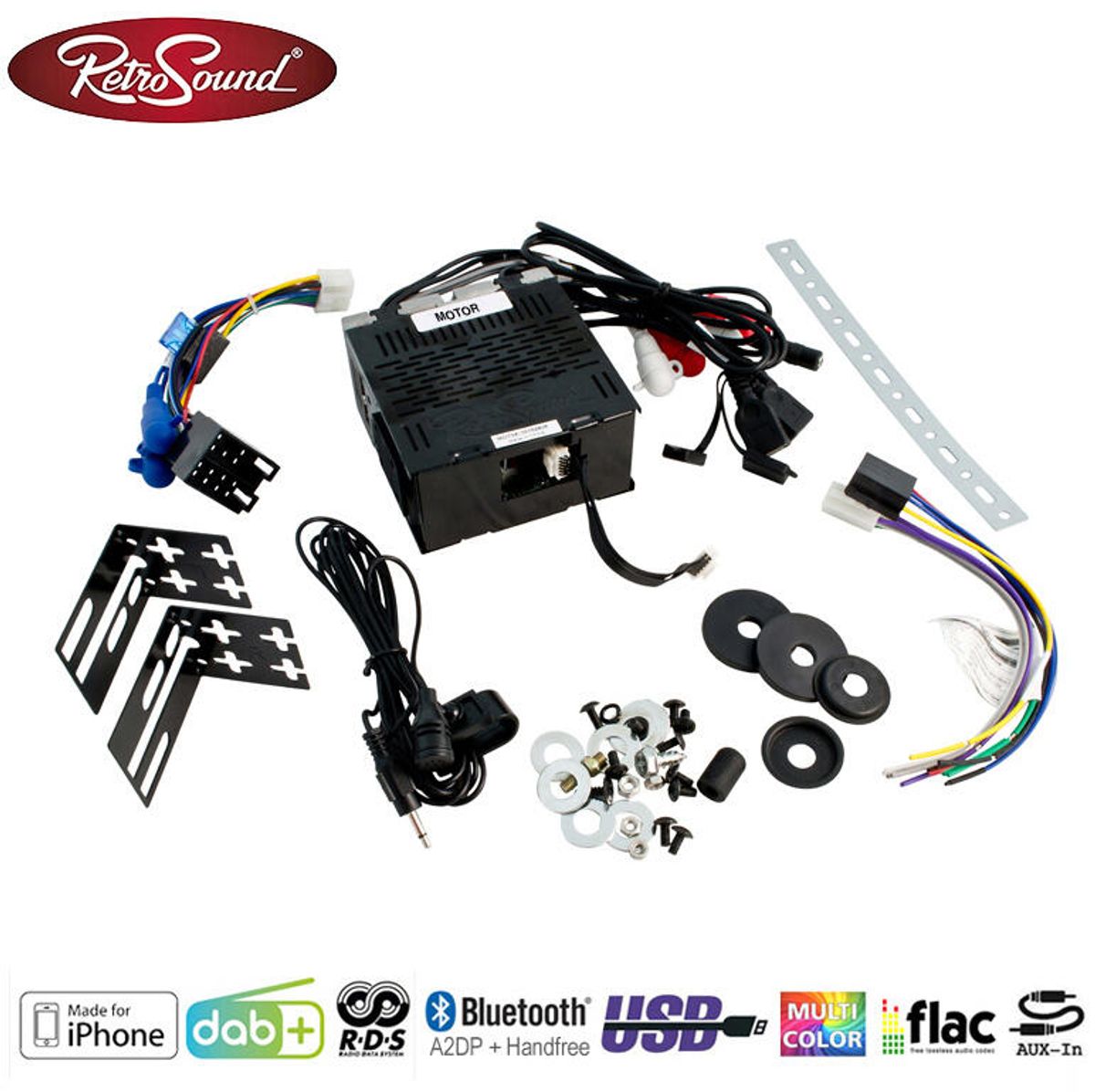 RetroSound Dallas radio DAB/AUX/BT/USB Ford F-serie/Bronco (1985