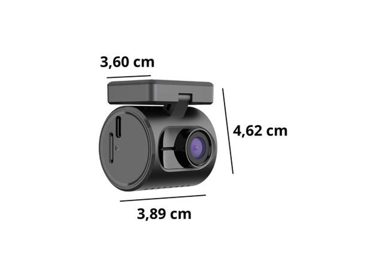 ConnectED 2K Dashbordkamera 1 kanals mini med 32GB minne