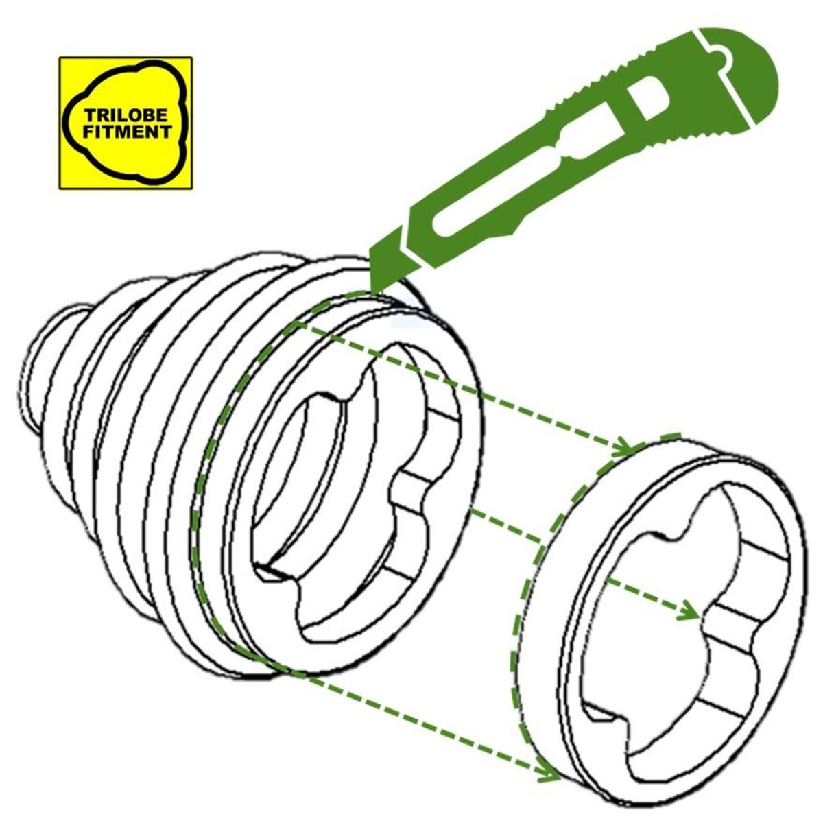 Duraboot DBC500 Drivakselmansjett