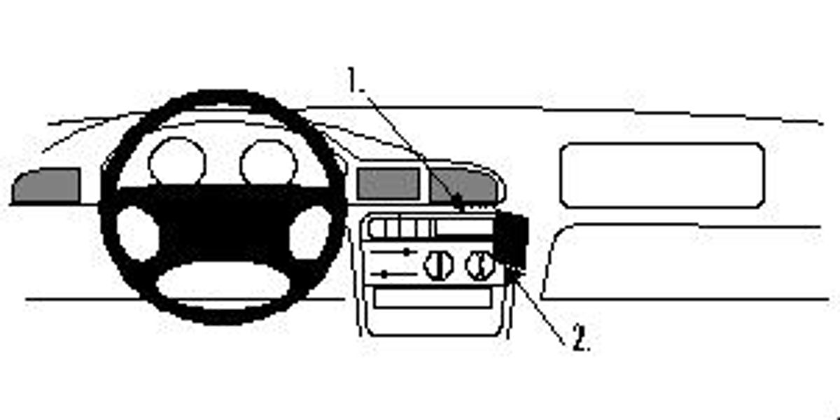 Brodit ProClip 852484 Peugeot 406 1996-2004 Vinklet