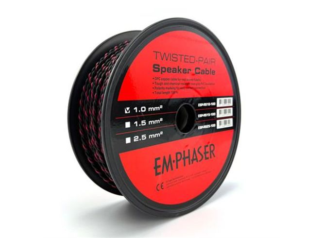 Hovedbilde Emphaser ESP-RS10 Høyttalerkabel 1.0mm2 rød/sort (lm)