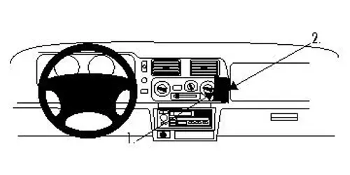 Brodit ProClip 852448 Mitsubishi Pajero Sport 1999 Vinklet