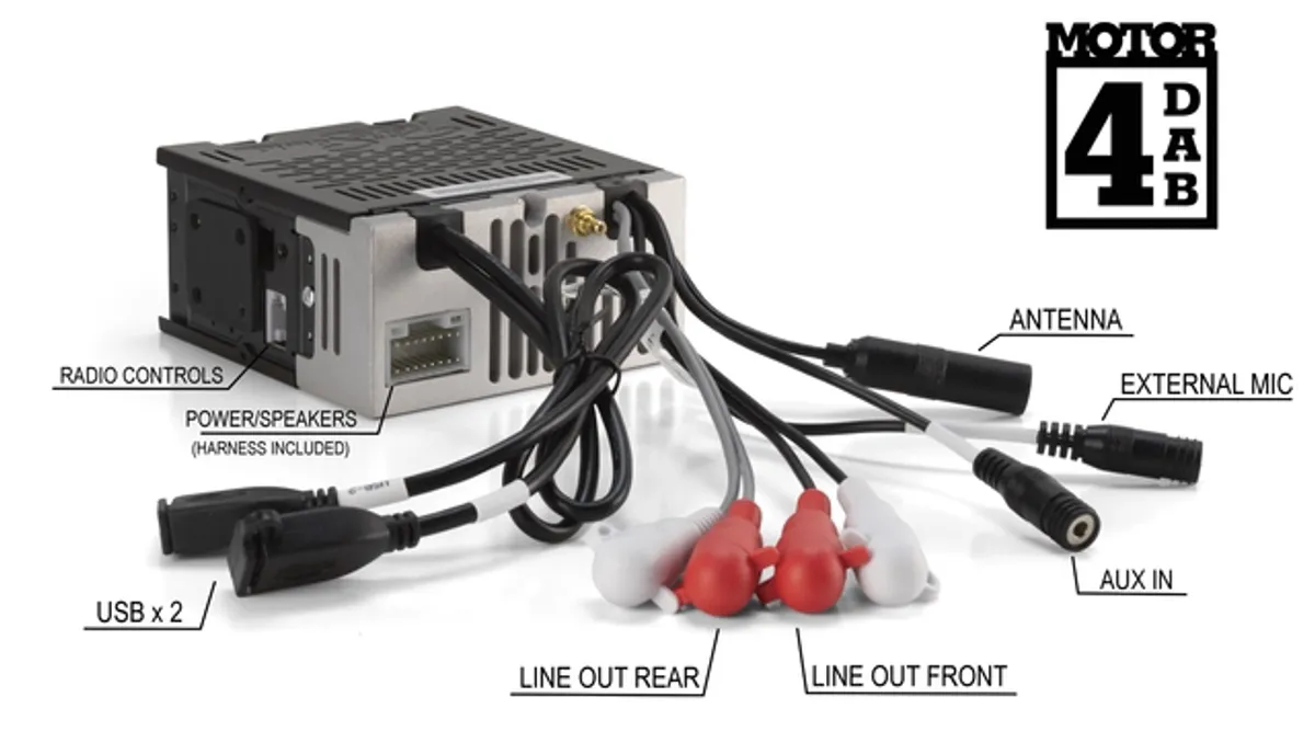 RetroSound MOTOR 4DAB radiomodul FM/DAB/Bluetooth