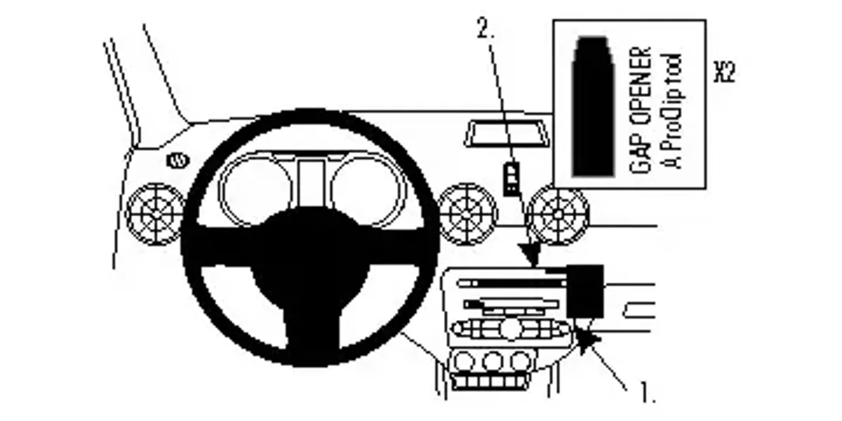 Brodit ProClip 854756 Audi A1 (2015 - 2018) Dashbord brakett