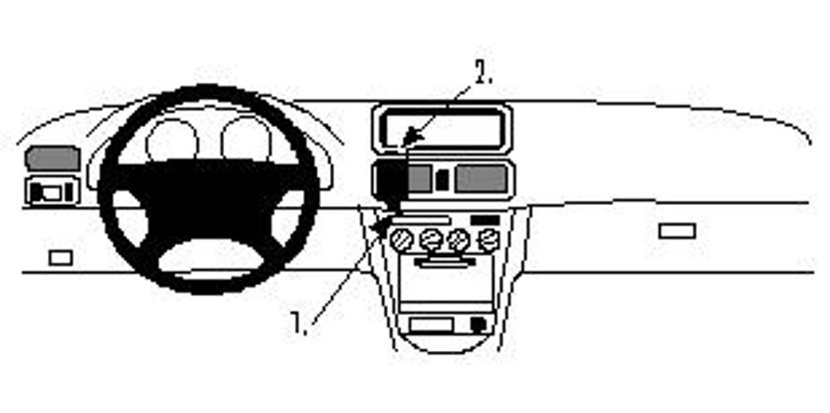 Brodit ProClip 852491 Toyota Corolla 1998-1999 Senter