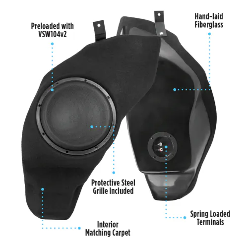NVX BE-TM3-VSW10S2 BOOST Basskasse Tesla Model 3 (2017 -->)