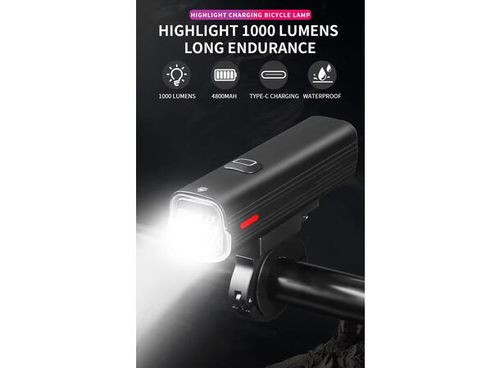 Speras UB1000 sykkellykt Inkl UB4 baklykt 1000lm / 4800mah