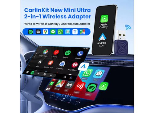 Carlinkit Mini Ultra Kablet til trådløs Apple Carplay, Android Auto adapter