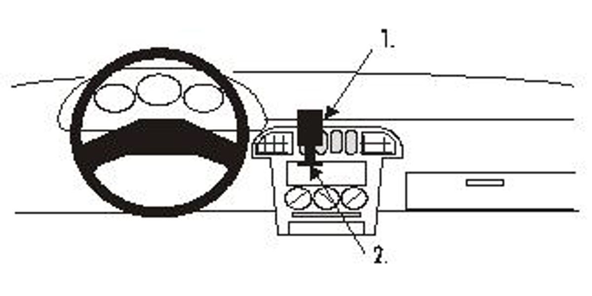 Brodit ProClip 852038 Nissan Micra 1992-1997 Senter