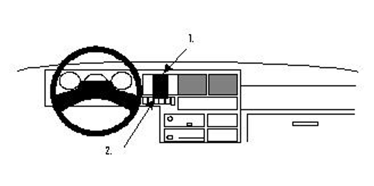 Brodit ProClip 851991 VW Caravelle 1991-1995 Senter