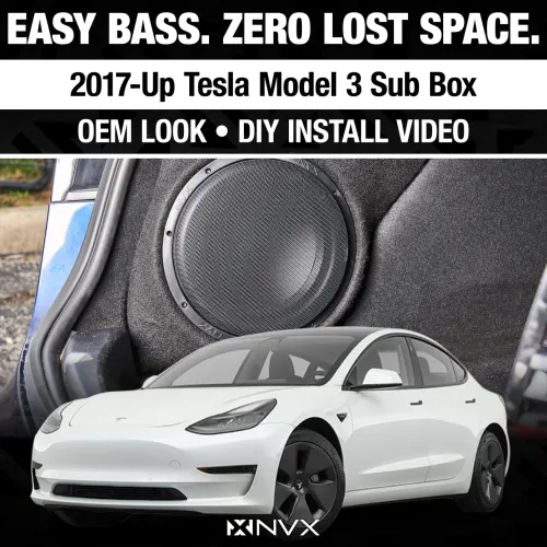 NVX BE-TM3-VSW10S2 BOOST Basskasse Tesla Model 3 (2017 -->)