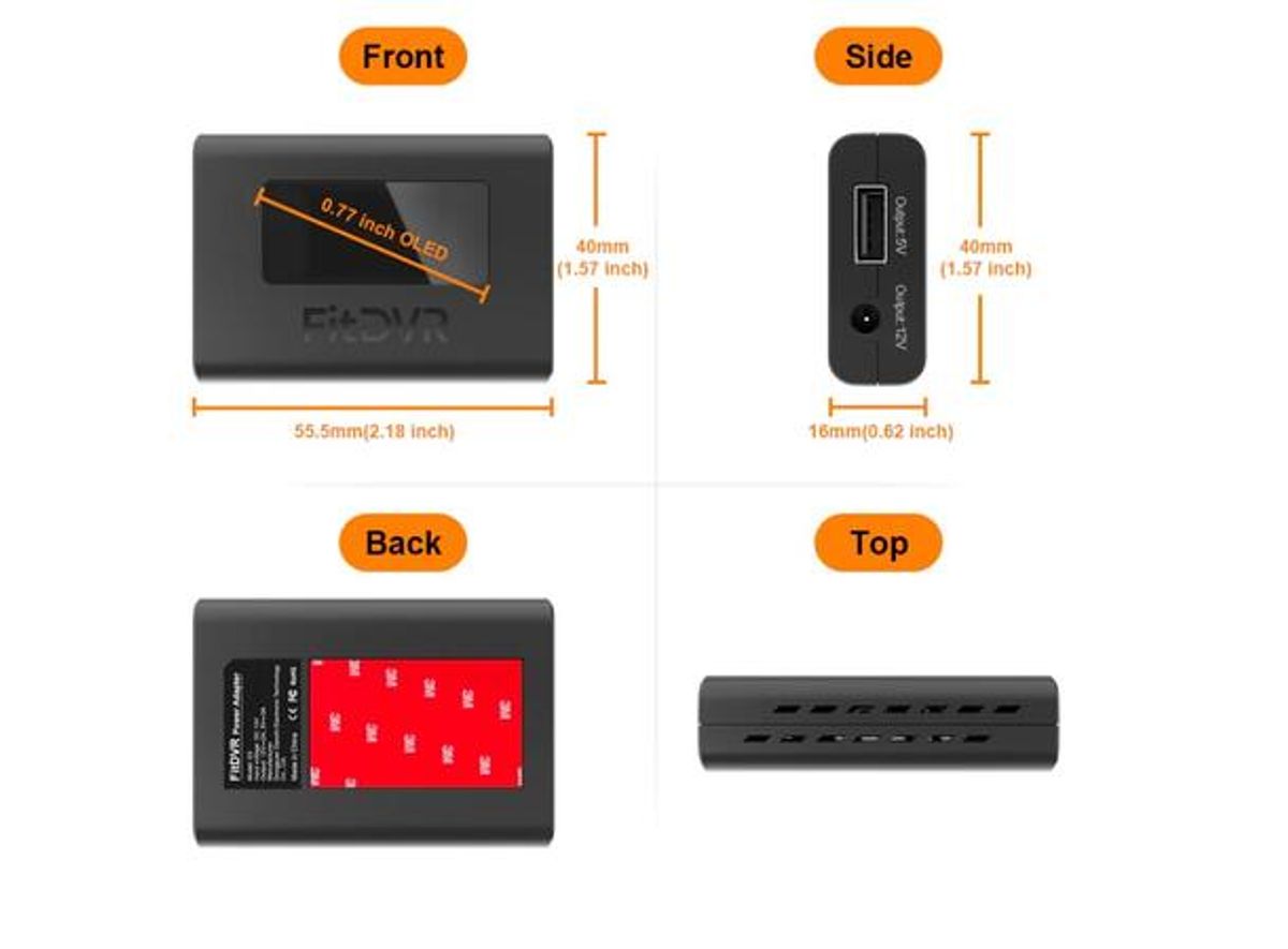 FitDVR D3-014 Dashcam Power Adapter Hyundai/ Kia 10-pin