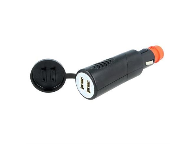 Hovedbilde ConnectED sigarettenner til 2xUSB Universal