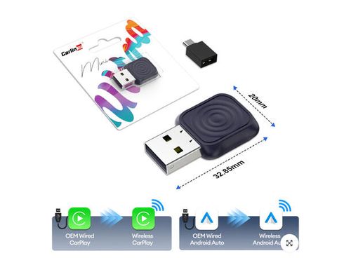 Carlinkit Mini Ultra Kablet til trådløs Apple Carplay, Android Auto adapter