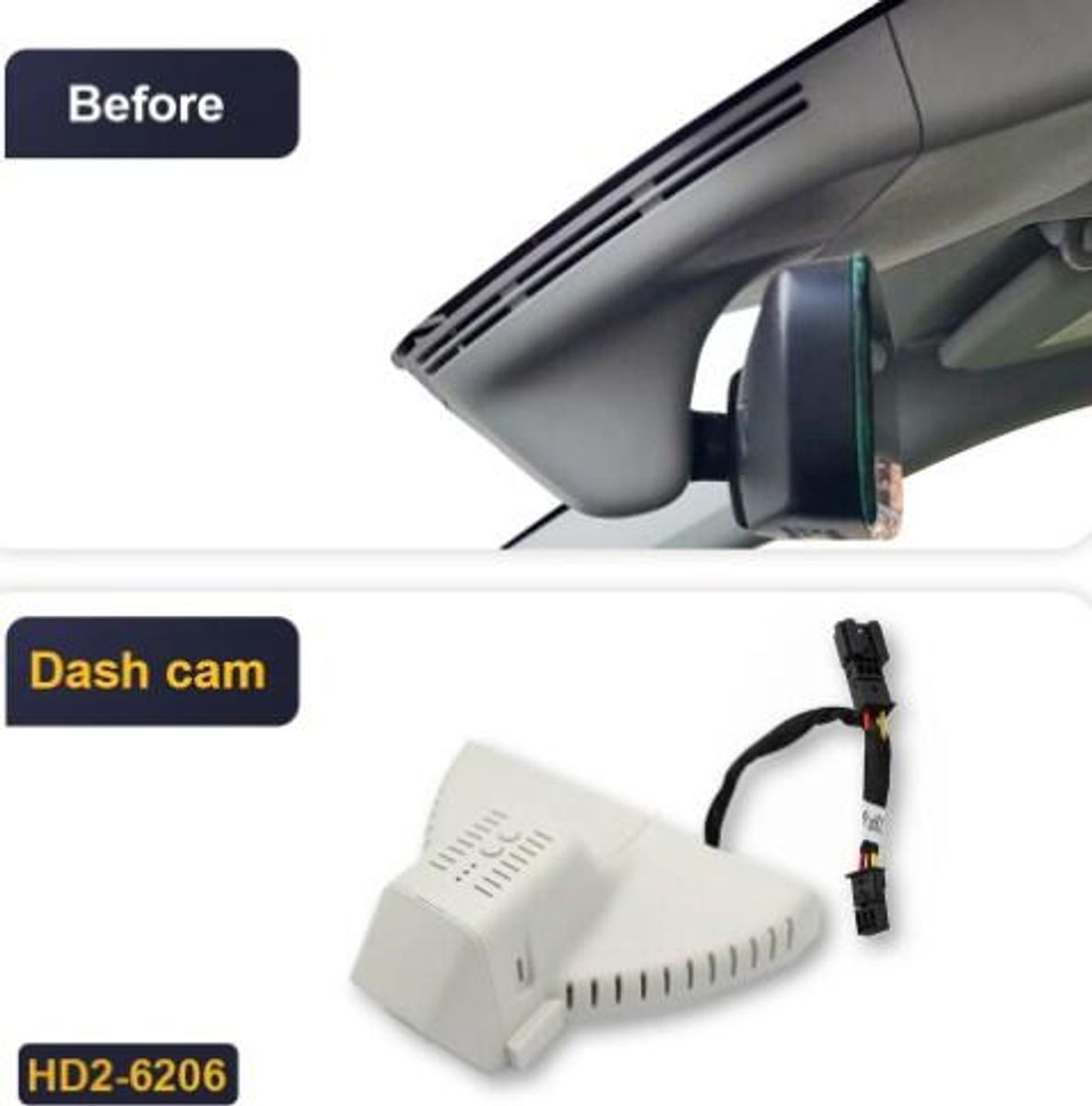Fitcamx 4K Dashcam (front) Skoda. Grå