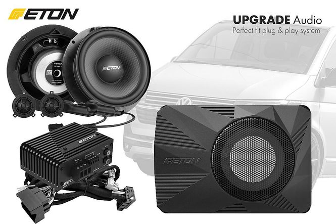 Hovedbilde Eton UG-VW-T61-SYS lydoppgradering Volkswagen Transporter T6.1 høyttalere, forsterker og ...
